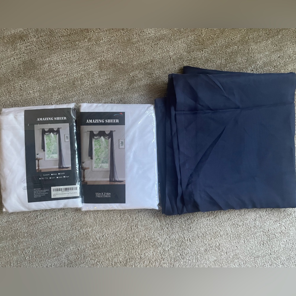 3 Amazing Sheer Scarf 216”L x 55”W